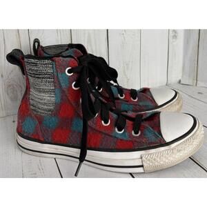 Converse Woolrich High Top Chuck‎ Taylor All Star Plaid 7M